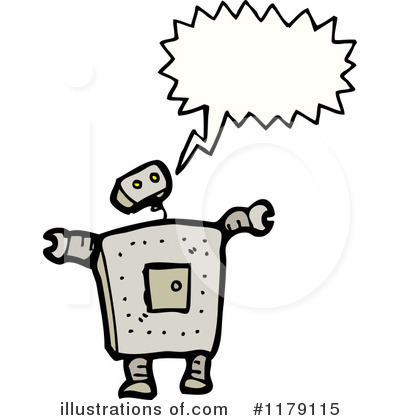 Royalty-Free (RF) Robot Clipart Illustration by lineartestpilot - Stock Sample #1179115