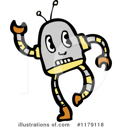 Royalty-Free (RF) Robot Clipart Illustration by lineartestpilot - Stock Sample #1179118