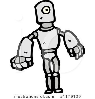 Royalty-Free (RF) Robot Clipart Illustration by lineartestpilot - Stock Sample #1179120