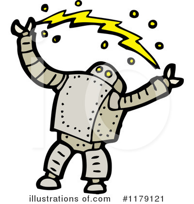 Royalty-Free (RF) Robot Clipart Illustration by lineartestpilot - Stock Sample #1179121