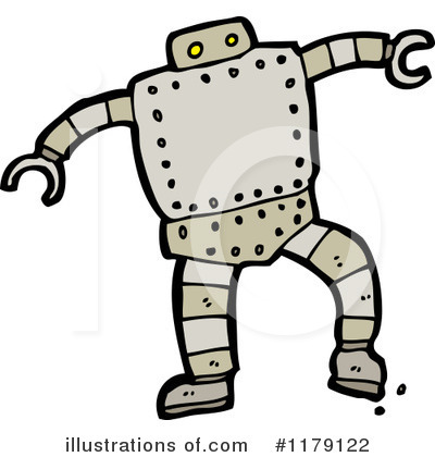 Royalty-Free (RF) Robot Clipart Illustration by lineartestpilot - Stock Sample #1179122