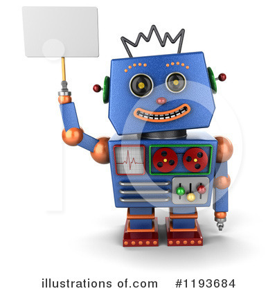 Royalty-Free (RF) Robot Clipart Illustration by stockillustrations - Stock Sample #1193684