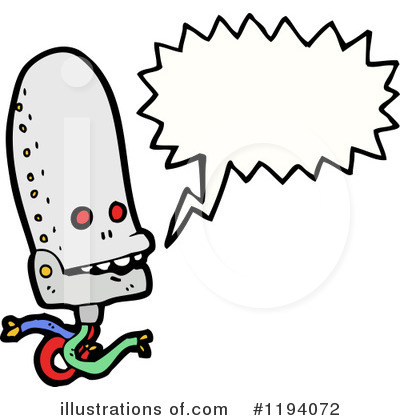 Royalty-Free (RF) Robot Clipart Illustration by lineartestpilot - Stock Sample #1194072
