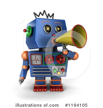 Royalty-Free (RF) Robot Clipart Illustration by stockillustrations - Stock Sample #1194105