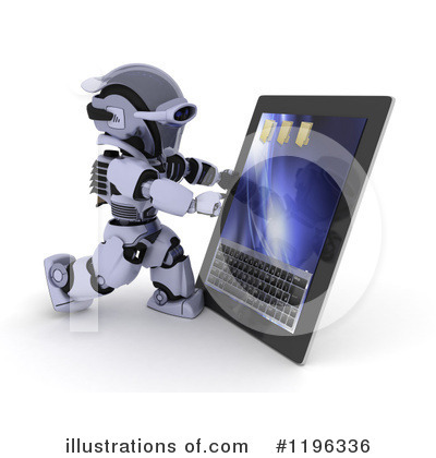 Royalty-Free (RF) Robot Clipart Illustration by KJ Pargeter - Stock Sample #1196336