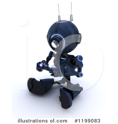 Royalty-Free (RF) Robot Clipart Illustration by KJ Pargeter - Stock Sample #1199083