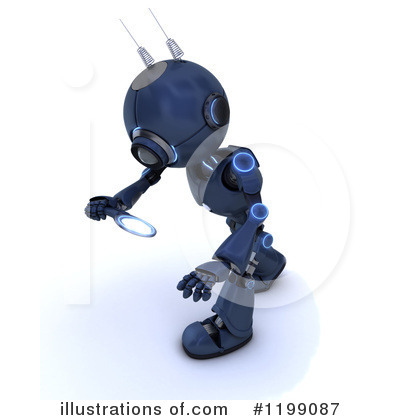 Royalty-Free (RF) Robot Clipart Illustration by KJ Pargeter - Stock Sample #1199087