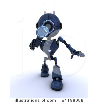 Royalty-Free (RF) Robot Clipart Illustration by KJ Pargeter - Stock Sample #1199088