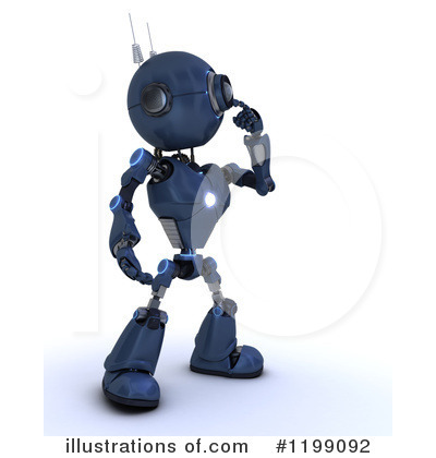 Royalty-Free (RF) Robot Clipart Illustration by KJ Pargeter - Stock Sample #1199092