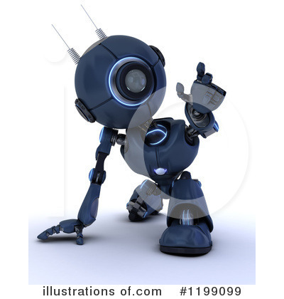 Royalty-Free (RF) Robot Clipart Illustration by KJ Pargeter - Stock Sample #1199099