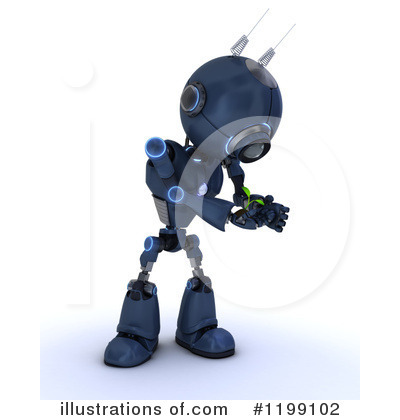 Royalty-Free (RF) Robot Clipart Illustration by KJ Pargeter - Stock Sample #1199102