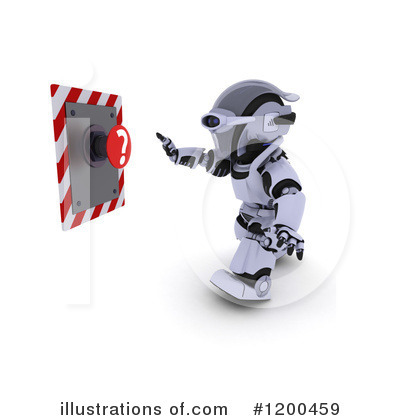 Royalty-Free (RF) Robot Clipart Illustration by KJ Pargeter - Stock Sample #1200459