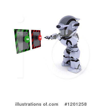 Royalty-Free (RF) Robot Clipart Illustration by KJ Pargeter - Stock Sample #1201258