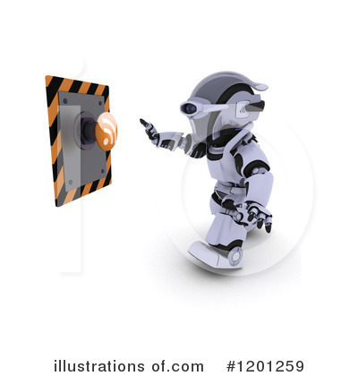 Royalty-Free (RF) Robot Clipart Illustration by KJ Pargeter - Stock Sample #1201259
