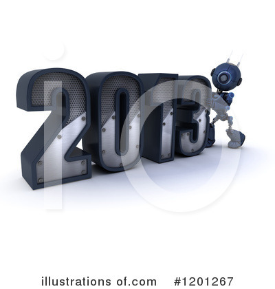 Royalty-Free (RF) Robot Clipart Illustration by KJ Pargeter - Stock Sample #1201267