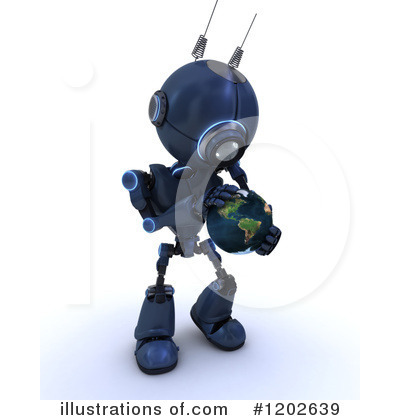 Royalty-Free (RF) Robot Clipart Illustration by KJ Pargeter - Stock Sample #1202639