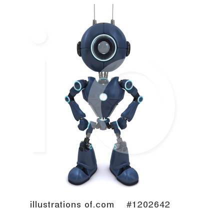 Royalty-Free (RF) Robot Clipart Illustration by KJ Pargeter - Stock Sample #1202642