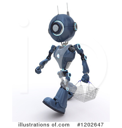 Royalty-Free (RF) Robot Clipart Illustration by KJ Pargeter - Stock Sample #1202647