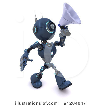 Royalty-Free (RF) Robot Clipart Illustration by KJ Pargeter - Stock Sample #1204047