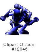 Robot Clipart #12046 by AtStockIllustration