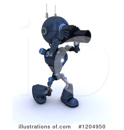 Royalty-Free (RF) Robot Clipart Illustration by KJ Pargeter - Stock Sample #1204950