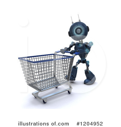 Royalty-Free (RF) Robot Clipart Illustration by KJ Pargeter - Stock Sample #1204952
