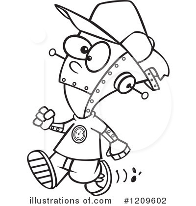 Robot Clipart #1209602 by toonaday