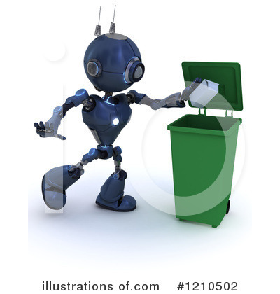 Royalty-Free (RF) Robot Clipart Illustration by KJ Pargeter - Stock Sample #1210502