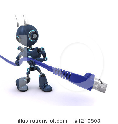 Royalty-Free (RF) Robot Clipart Illustration by KJ Pargeter - Stock Sample #1210503