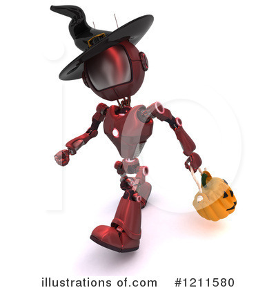 Royalty-Free (RF) Robot Clipart Illustration by KJ Pargeter - Stock Sample #1211580