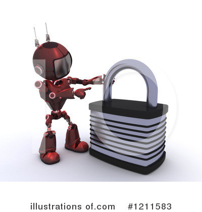 Royalty-Free (RF) Robot Clipart Illustration by KJ Pargeter - Stock Sample #1211583