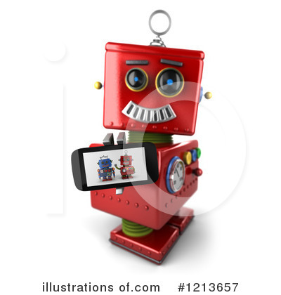 Royalty-Free (RF) Robot Clipart Illustration by stockillustrations - Stock Sample #1213657