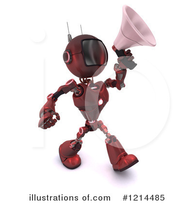 Royalty-Free (RF) Robot Clipart Illustration by KJ Pargeter - Stock Sample #1214485