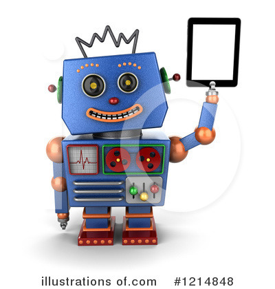 Royalty-Free (RF) Robot Clipart Illustration by stockillustrations - Stock Sample #1214848