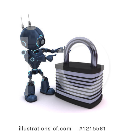 Royalty-Free (RF) Robot Clipart Illustration by KJ Pargeter - Stock Sample #1215581