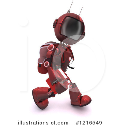 Royalty-Free (RF) Robot Clipart Illustration by KJ Pargeter - Stock Sample #1216549