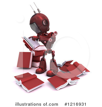Royalty-Free (RF) Robot Clipart Illustration by KJ Pargeter - Stock Sample #1216931