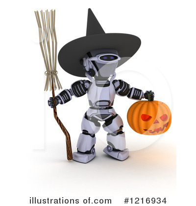 Royalty-Free (RF) Robot Clipart Illustration by KJ Pargeter - Stock Sample #1216934