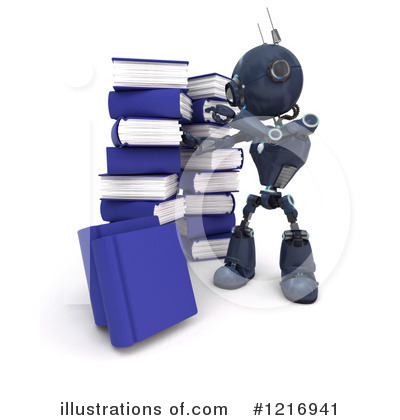 Royalty-Free (RF) Robot Clipart Illustration by KJ Pargeter - Stock Sample #1216941
