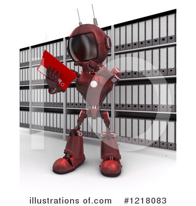 Royalty-Free (RF) Robot Clipart Illustration by KJ Pargeter - Stock Sample #1218083