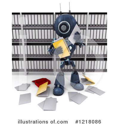Royalty-Free (RF) Robot Clipart Illustration by KJ Pargeter - Stock Sample #1218086