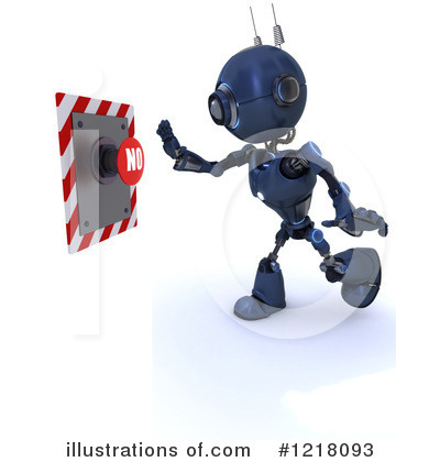Royalty-Free (RF) Robot Clipart Illustration by KJ Pargeter - Stock Sample #1218093