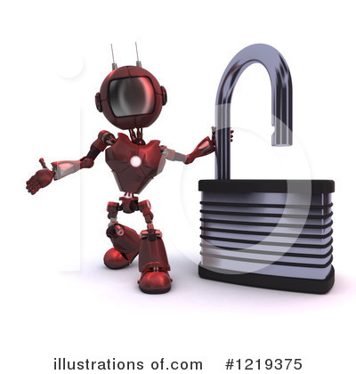 Royalty-Free (RF) Robot Clipart Illustration by KJ Pargeter - Stock Sample #1219375