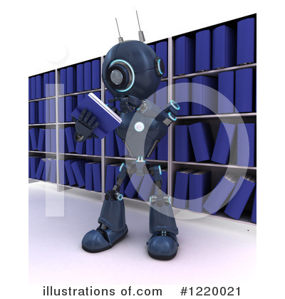 Royalty-Free (RF) Robot Clipart Illustration by KJ Pargeter - Stock Sample #1220021
