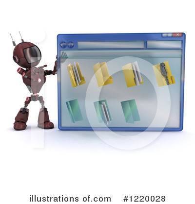 Royalty-Free (RF) Robot Clipart Illustration by KJ Pargeter - Stock Sample #1220028