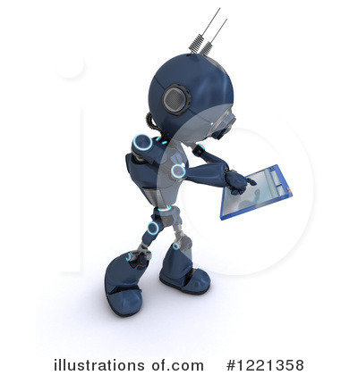Royalty-Free (RF) Robot Clipart Illustration by KJ Pargeter - Stock Sample #1221358