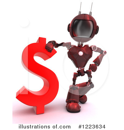 Royalty-Free (RF) Robot Clipart Illustration by KJ Pargeter - Stock Sample #1223634