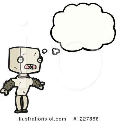 Royalty-Free (RF) Robot Clipart Illustration by lineartestpilot - Stock Sample #1227866