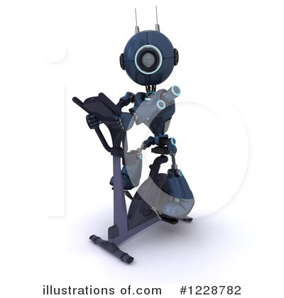 Royalty-Free (RF) Robot Clipart Illustration by KJ Pargeter - Stock Sample #1228782