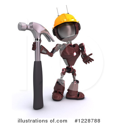 Royalty-Free (RF) Robot Clipart Illustration by KJ Pargeter - Stock Sample #1228788